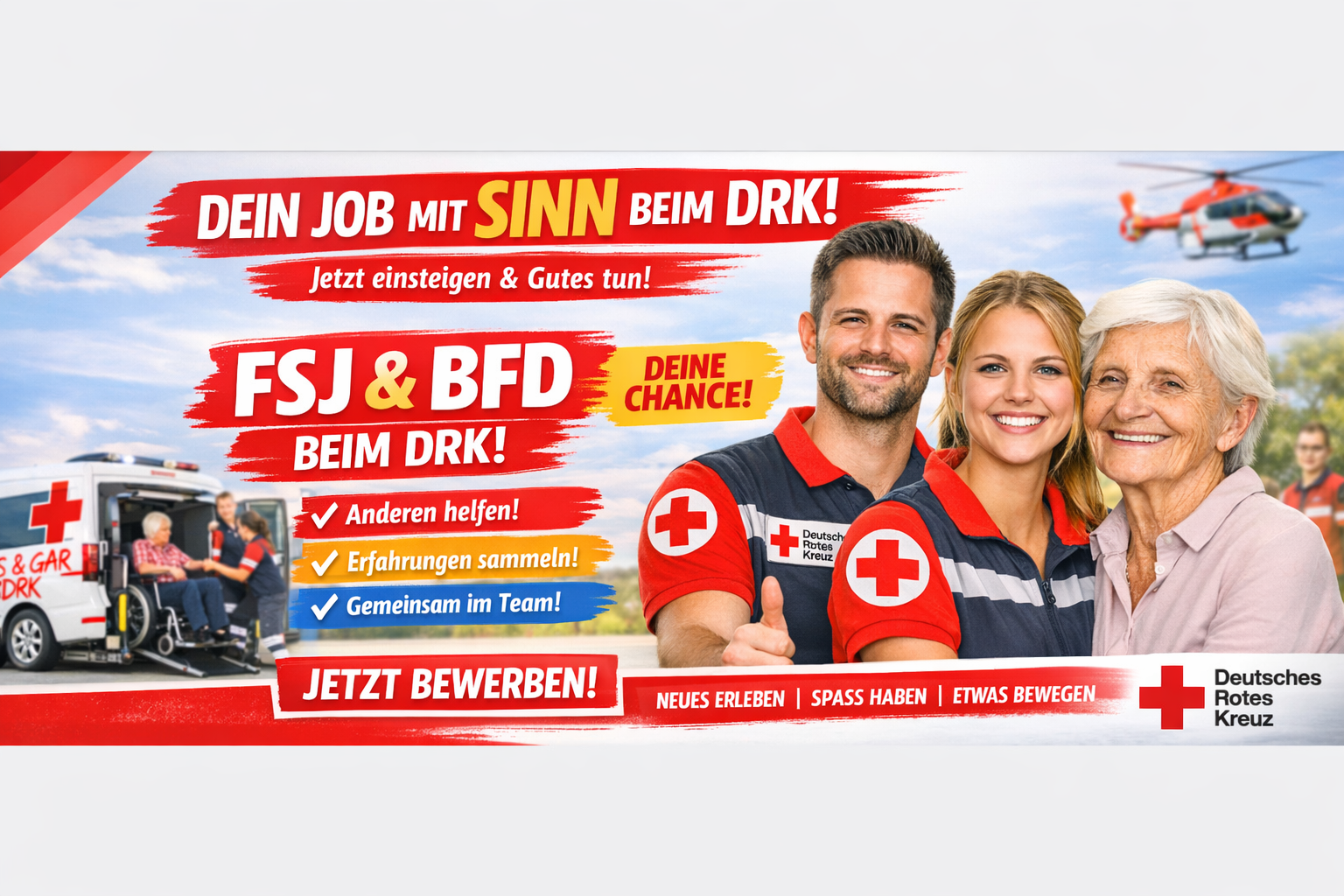 Freiwilliges Soziales Jahr (FSJ) im Fahrdienst | DRK-Stellenportal