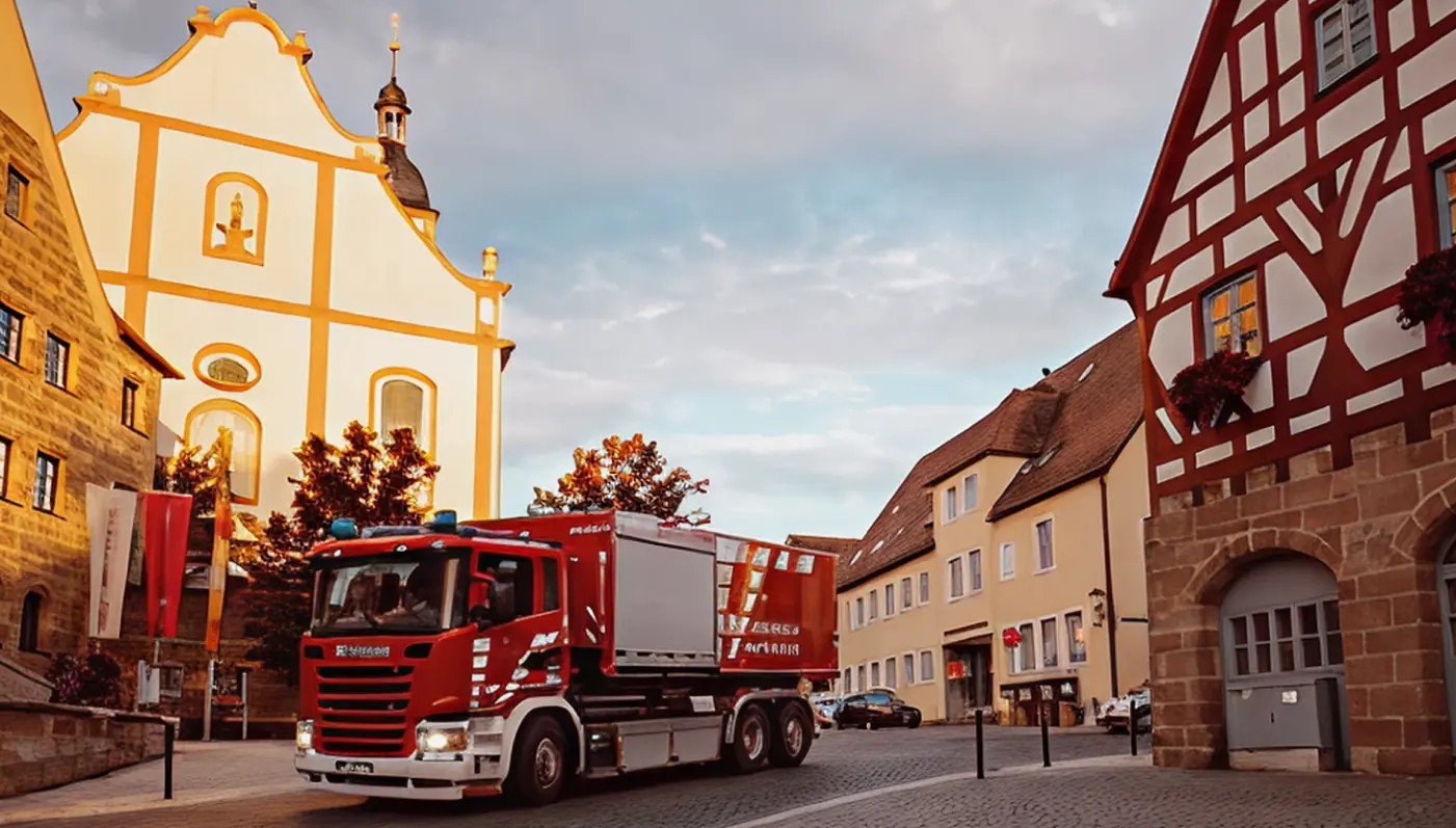 Schriftzug "Rathaus" über dem Eingang