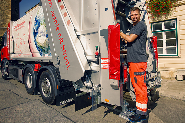 Hier siehst Du einen Ferailarbeiter in Aktion! Willkommen bei Saubermacher! Image